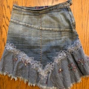 Denim Funky Asymetrical Skirt